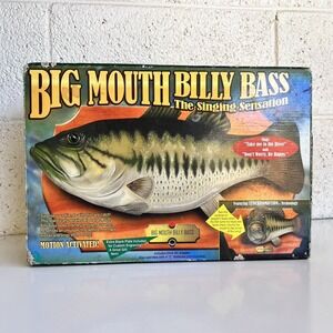 NEW IN BOX Gemmy Big Mouth Billy Bass 1998 Motion Activated Singing Fish